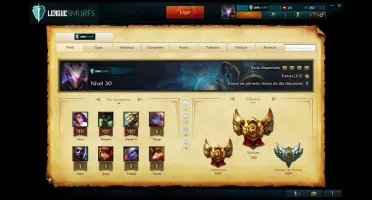 Unrankd Champios -> 29 Skins -> 9 E-mail Não Confirmado