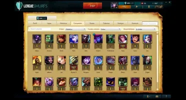 Unrankd Champios -> 29 Skins -> 9 E-mail Não Confirmado