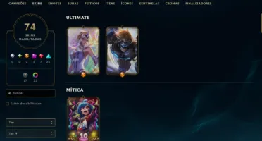 Conta League of Legends - 74 Skins