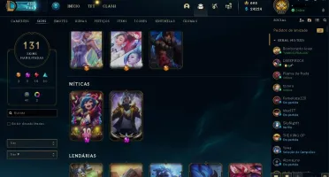 CONTA DE LOL COM SKIN