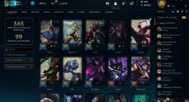 CONTA DE LOL COM SKIN