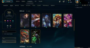 Conta League of Legends . Main AD Carry.