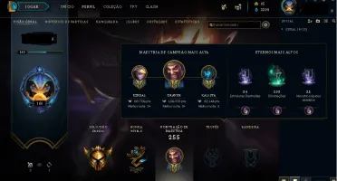 Conta League of Legends . Main AD Carry.