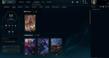 Conta League of Legends . Main AD Carry.
