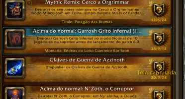 Conta World of Warcraft 15 anos colecionador+ Hearthstone