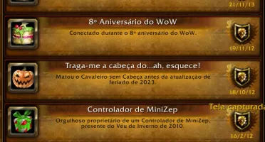 Conta World of Warcraft 15 anos colecionador+ Hearthstone