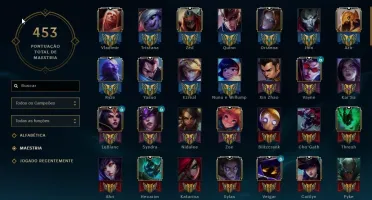 Conta League of Legends com MMR alto e 125 skins