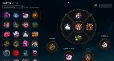 Conta League of Legends com MMR alto e 125 skins