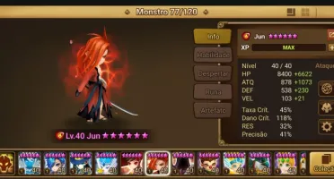 Conta Top Summoners War – Servidor Europa