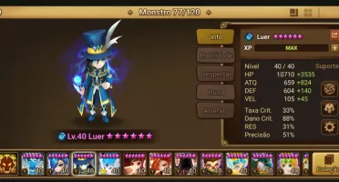 Conta Top Summoners War – Servidor Europa