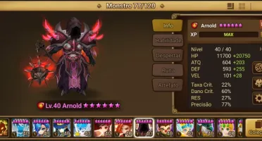 Conta Top Summoners War – Servidor Europa