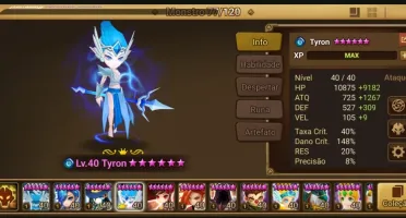 Conta Top Summoners War – Servidor Europa