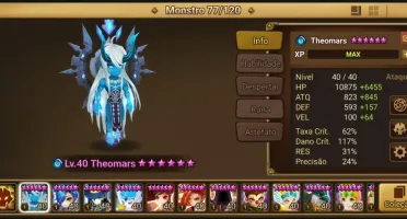 Conta Top Summoners War – Servidor Europa