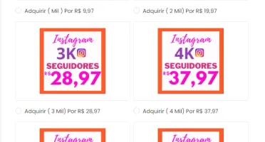 [Super Promoção] 1K Seguidores Instagram por apenas R$ 18,97