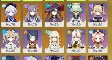 yoimiya, venti, keqing, qiqi e mona c2 mais espadão 5 star