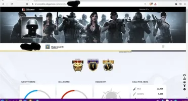 Conta Crossfire Major 3 VIP's Várias Mn