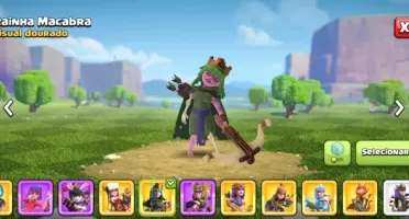 Cv 15 Quase Full Com Varias Skins De Heroi E 7 Paisagens