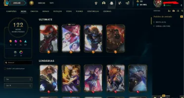 Conta LOL - 122 Skins Bronze 2 + Valorant - 2 Facas, na md5