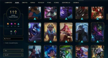 Conta ouro 2 com 150 champs e 112 skins