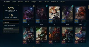 Conta ouro 2 com 150 champs e 112 skins
