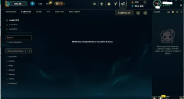 conta do league of legends