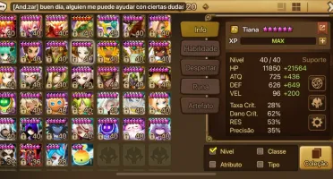 Contas Summoners War "Fermion"