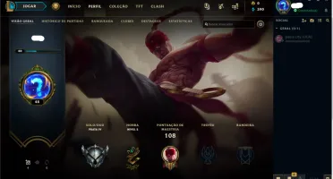 VENDO CONTA DE LOL 33 CHMPS + 5 SKINS !