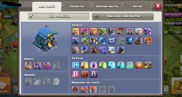 CV12 SEMI FULL CLASH OF CLANS TH12 8 SKINS QUASE MIL GEMAS