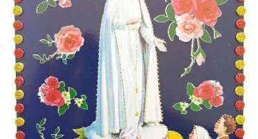 Quadrinho de Azulejo "N. S. de Fátima"