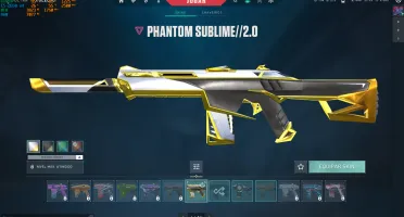 conta Valorant, prata, com phanton sublime e vandal saquead