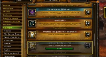Conta Wow com 12 anos
