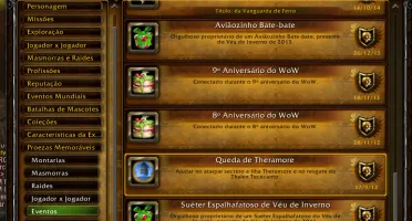 Conta Wow com 12 anos