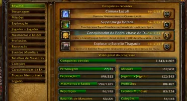 Conta Wow com 12 anos