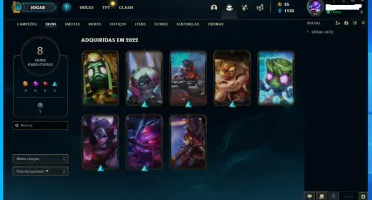 CONTA LOL PLATINA LV PROMOÇÃO