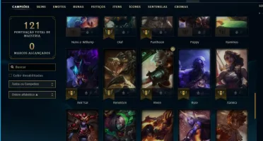 CONTA LOL PLATINA LV PROMOÇÃO