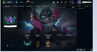 CONTA LOL PLATINA LV PROMOÇÃO
