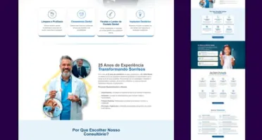 Landing Page de Serviços Odontologia - Elementor Template wp