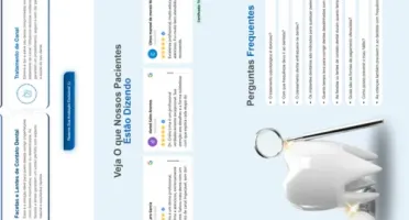 Landing Page de Serviços Odontologia - Elementor Template wp