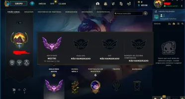 CONTA LOL MESTRE! 61%WINRATE 22PDL P/GAME! E-MAIL NÃO VERIF.