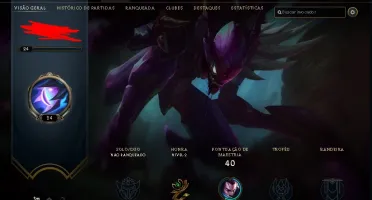 conta lol  Smurf unranked lol