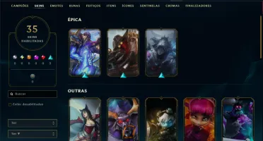 Esmeralda 4 com 40 Champs e 35 Skins