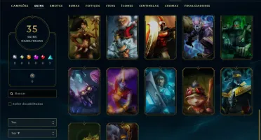 Esmeralda 4 com 40 Champs e 35 Skins