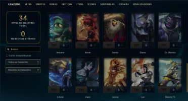 Esmeralda 4 com 40 Champs e 35 Skins