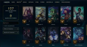 Bronze 3 com 50 Champs e 18 Skins
