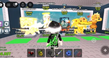 Conta de Roblox gemada mais de 150 reais gasto