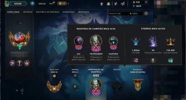 Conta Lol Lvl 350, Com 84 Skins, Faltando Poucos Champs