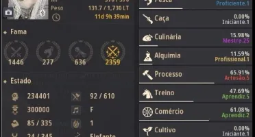sORC 282/330 COM CARRACA GRADUAL E CHAR LIFESKILLER