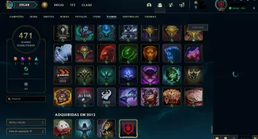 Conta lol 2013 292 skins Plat II