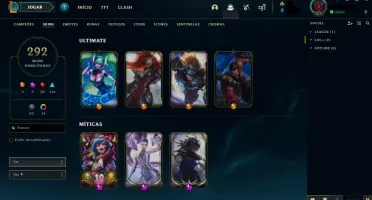 Conta lol 2013 292 skins Plat II