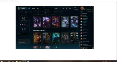 Ouro 3 todos os campeoes 56 skins barato